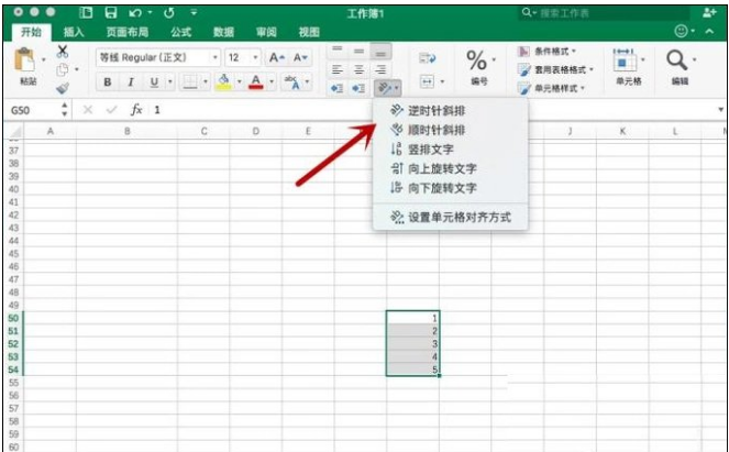 Excel表格中文字方向的排列方法介绍