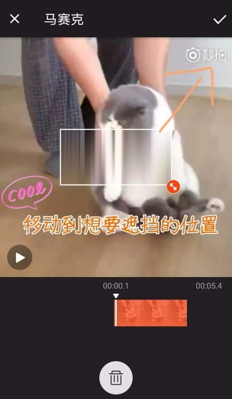 手机视频中的水印标志怎么删了