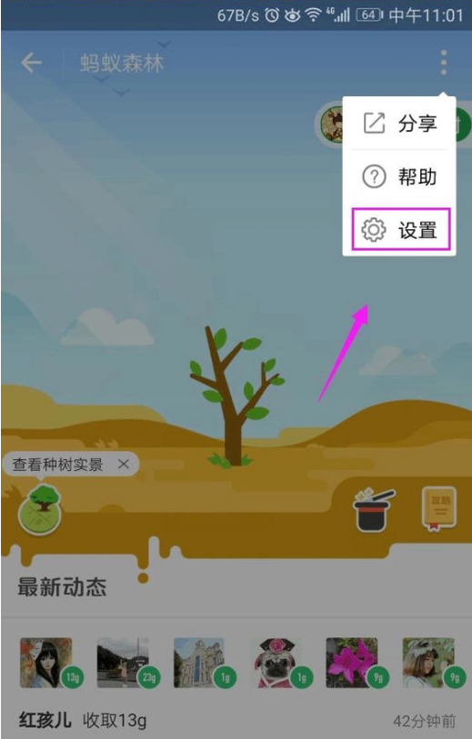 退出蚂蚁森林、清空能量的图文步骤
