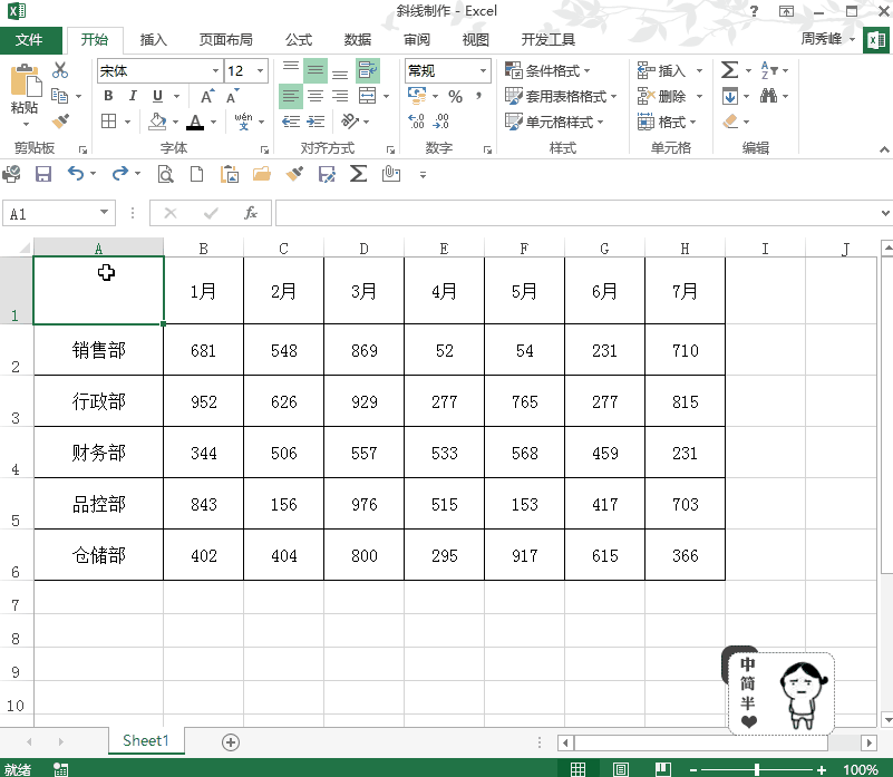 分享几个设置Excel表头的技能，大神都知道