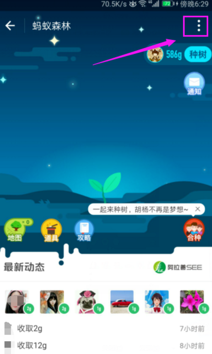 蚂蚁森林怎么关闭