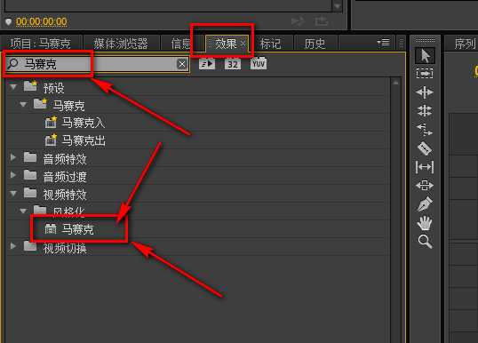 在视频上加马赛克，试试adobe premiere