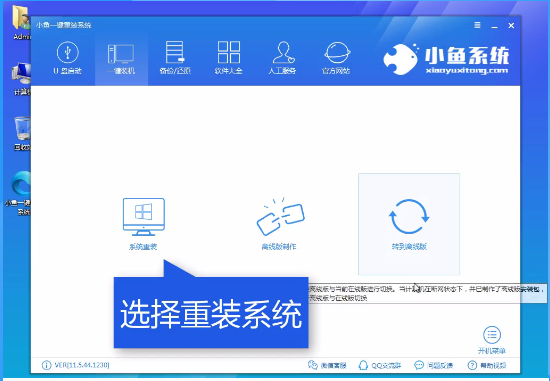 小鱼重装系统大师进行装机操作的相关教学