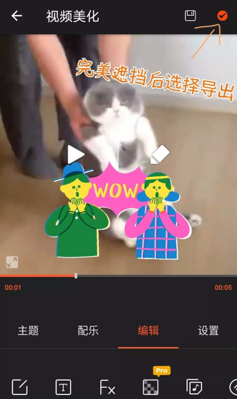手机视频中的水印标志怎么删了