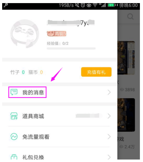 熊猫直播拒收私信的设置方法